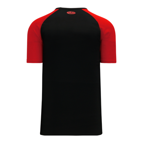 Athletic Knit V-Neck Baseball Jersey with Contrasting Shoulders (BA1375)